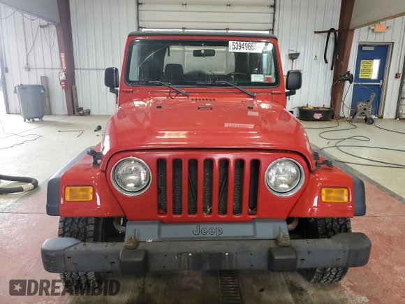 2004 Jeep Wrangler Sport with VIN 1J4FA49S54P758930, listed as a Copart auction lot 53949665 with 190,457 mi miles and Clean title. Bid and sale history available at DreamBid. Image 5.
