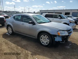 2014 Dodge Avenger SE with VIN 1C3CDZAB2EN216419, listed as a Copart auction lot 50443265 with 115,201 mi miles and Salvage Title. Bid and sale history available at DreamBid. Image 4.