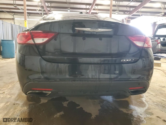2015 Chrysler 200 S with VIN 1C3CCCBB4FN533733, listed as a Copart auction lot 52715175 with 0 mi miles and Salvage Title. Bid and sale history available at carsss.com. Image 6.