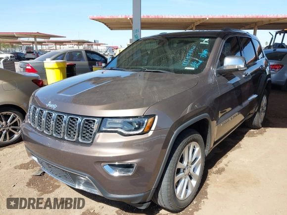 2017 Jeep Grand Cherokee Limited with VIN 1C4RJEBGXHC846920, listed as a IAAI auction lot 41718763 with 131,757 mi miles. Bid and sale history available at carsss.com. Image 2.