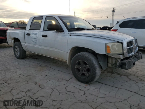 2006 Dodge Dakota SLT with VIN 1D7HE48K46S521050, listed as a Copart auction lot 87286144 with 252,799 mi miles and Salvage Title. Bid and sale history available at DreamBid. Image 4.