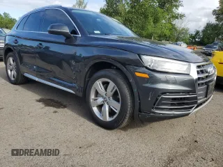 2019 Audi Q5 Premium with VIN WA1ANAFY4K2091932, listed as a Copart auction lot 57597415 with 66,430 mi miles and Salvage title. Bid and sale history available at DreamBid. Image 4.