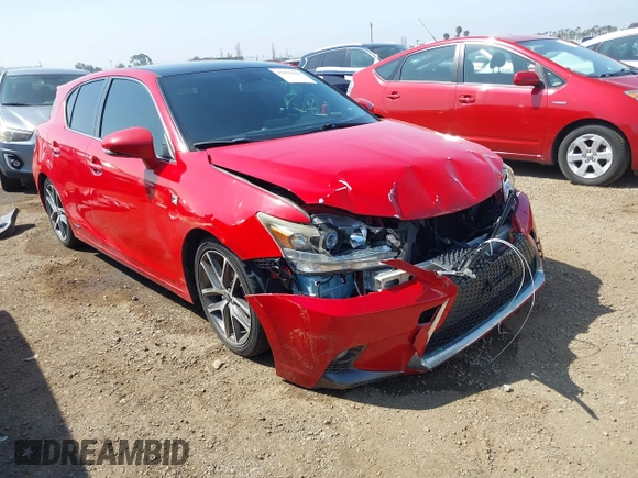 2014 Lexus CT 200h Hybrid with VIN JTHKD5BH1E2182802, listed as a IAAI auction lot 41859426 with 197,330 mi miles. Bid and sale history available at carsss.com. Image 1.