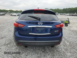 2016 Infiniti QX70 with VIN JN8CS1MU0GM671928, listed as a Copart auction lot 54887775 with 163,054 mi miles and Salvage title. Bid and sale history available at DreamBid. Image 6.