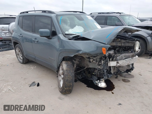 2018 Jeep Renegade Latitude with VIN ZACCJABB9JPH85547, listed as a IAAI auction lot 41511374 with 79,837 mi miles. Bid and sale history available at carsss.com. Image 1.