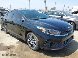 2023 Kia Forte GT-Line with VIN 3KPF54AD2PE610570, listed as a IAAI auction lot 41744796 with 32,700 mi miles. Bid and sale history available at carsss.com. Image 1.
