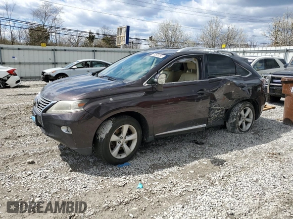 2013 Lexus RX 350 with VIN 2T2BK1BA8DC160309, listed as a Copart auction lot 50585295 with Not Provided miles and Salvage Title. Bid and sale history available at carsss.com. Image 1.