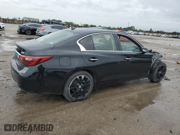 2018 Infiniti Q50 Sport with VIN JN1EV7AP8JM359508, listed as a Copart auction lot 87256854 with Not Provided miles and Salvage Title. Bid and sale history available at carsss.com. Image 3.