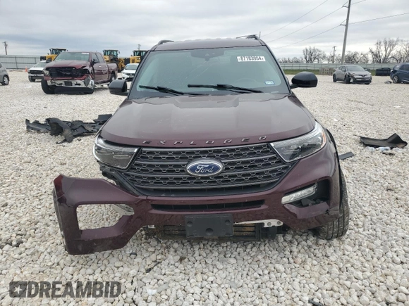 2022 Ford Explorer XLT with VIN 1FMSK7DH6NGA63920, listed as a Copart auction lot 87183954 with 30,619 mi miles and Salvage Title. Bid and sale history available at carsss.com. Image 5.