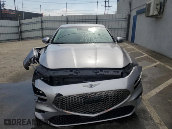 2023 Genesis G70 2.0T with VIN KMTG34TA0PU123657, listed as a Copart auction lot 72560954 with 26,678 mi miles and Salvage Title. Bid and sale history available at carsss.com. Image 5.