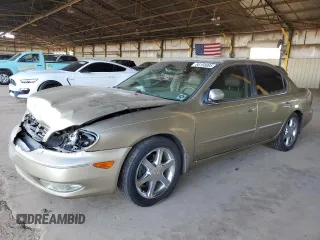2002 Infiniti I35 Luxury z VIN JNKDA31A22T022606, wystawiony jako Copart lot #55158005 z przebiegiem 136 847 mil mil oraz Szkody całkowita. Historia ofert i sprzedaży dostępna na DreamBid. Obrazek 1.