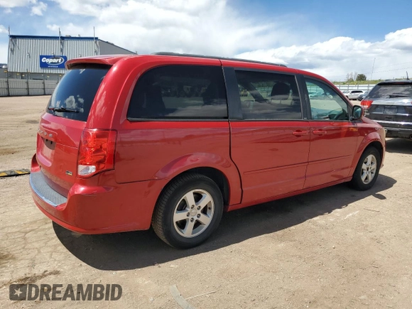 2012 Dodge Grand Caravan SXT with VIN 2C4RDGCG4CR196659, listed as a Copart auction lot 54795505 with 138,576 mi miles and Clean Title. Bid and sale history available at DreamBid. Image 3.