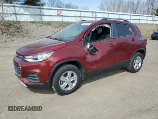 2022 Chevrolet Trax LT with VIN KL7CJPSM2NB564342, listed as a Copart auction lot 53340745 with 21,416 mi miles and Salvage title. Bid and sale history available at DreamBid. Image 1.