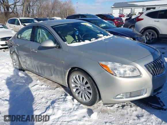 2011 Buick Regal CXL RL3 with VIN W04GR5EC5B1014102, listed as a IAAI auction lot 41318888 with 78,177 mi miles and . Bid and sale history available at DreamBid. Image 1.