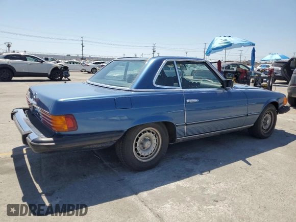1977 Mercedes-Benz SL with VIN 10704412036886, listed as a Copart auction lot 58012725 with 242,866 mi miles and Salvage title. Bid and sale history available at DreamBid. Image 3.