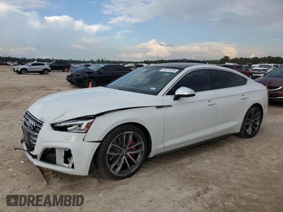 2019 Audi S5 Sportback Premium Plus z VIN WAUB4CF5XKA014726, wystawiony jako Copart lot #78779194 z przebiegiem 68 135 mil mil oraz Szkoda całkowita • Salvage title. Historia ofert i sprzedaży dostępna na DreamBid. Obrazek 1.