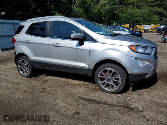 2019 Ford EcoSport Titanium with VIN MAJ6S3KL5KC277683, listed as a Copart auction lot 62121494 with 52,317 mi miles and Salvage Title. Bid and sale history available at DreamBid. Image 4.