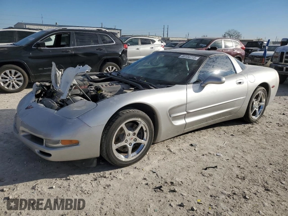 2004 Chevrolet Corvette with VIN 1G1YY22G545120797, listed as a Copart auction lot 46134715 with 97,786 mi miles and Salvage Title. Bid and sale history available at carsss.com. Image 1.