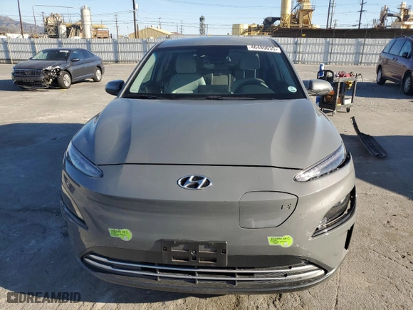 2023 Hyundai Kona Electric SE with VIN KM8K23AG9PU168301, listed as a Copart auction lot 46489035 with 21,926 mi miles and Salvage Title. Bid and sale history available at carsss.com. Image 5.