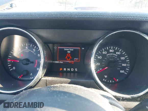 2016 Ford Mustang V6 with VIN 1FA6P8AM9G5244819, listed as a IAAI auction lot 41808227 with 115,683 mi miles and . Bid and sale history available at carsss.com. Image 7.