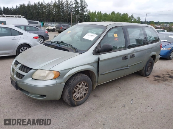 2004 Dodge Caravan SE with VIN 1D4GP24R94B534271, listed as a IAAI auction lot 42121007 with 218,764 mi miles and . Bid and sale history available at carsss.com. Image 2.