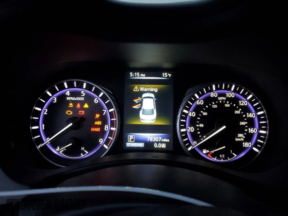 2017 Infiniti Q50 3.0t Signature Edition with VIN JN1EV7AR6HM839297, listed as a Copart auction lot 88598045 with 78,307 mi miles and Salvage Title. Bid and sale history available at carsss.com. Image 9.