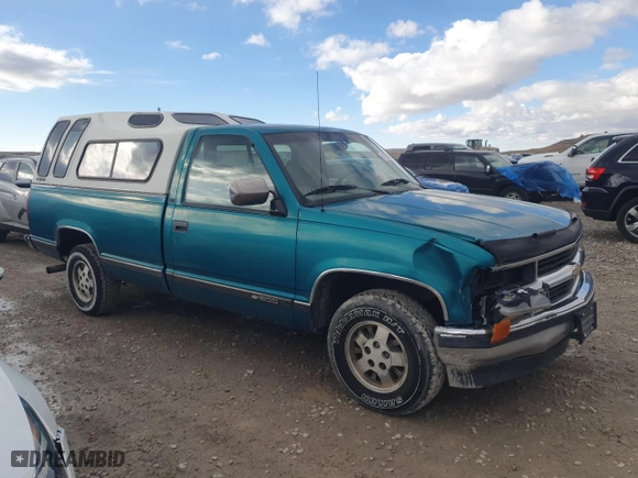 1994 Chevrolet C/K 1500 with VIN 1GCEC14K7RZ287361, listed as a Copart auction lot 47807745 with 204,214 mi miles and Salvage Title. Bid and sale history available at carsss.com. Image 4.