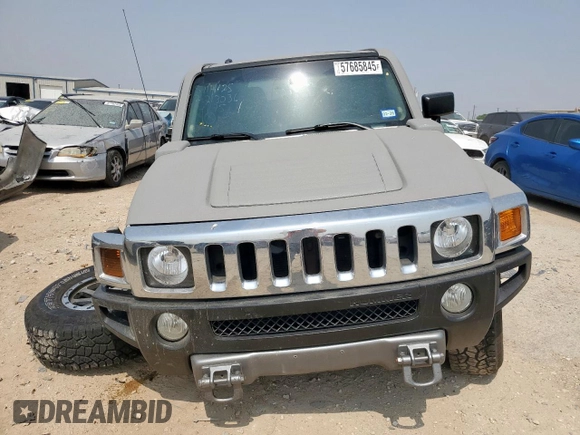 2008 Hummer H3 Luxury с VIN 5GTEN13E788149175, выставлен на аукционе Copart как лот 57685845 с пробегом 123 200 миль миль и Списание • Salvage title. История ставок и продаж доступна на DreamBid. Изображение 5.