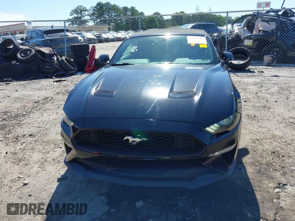 2018 Ford Mustang EcoBoost Premium with VIN 1FATP8UH6J5111444, listed as a IAAI auction lot 42321788 with 35,261 mi miles and . Bid and sale history available at DreamBid. Image 12.