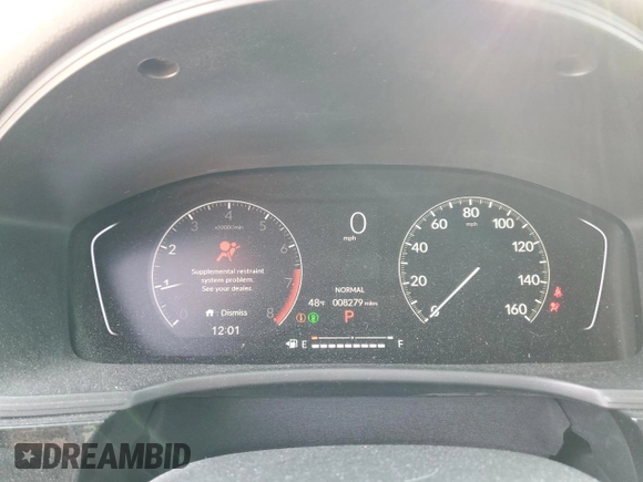 2025 Honda Civic Sport with VIN 2HGFE2F5XSH510270, listed as a Copart auction lot 47839085 with 8,279 mi miles and Salvage title. Bid and sale history available at DreamBid. Image 9.