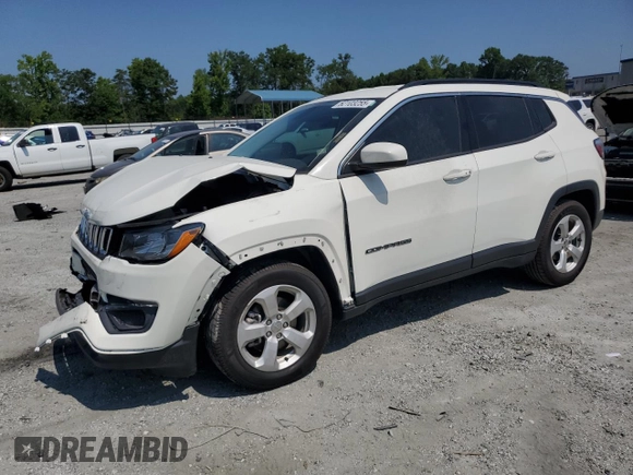2020 Jeep Compass Latitude with VIN 3C4NJCBB5LT169540, listed as a Copart auction lot 62103255 with Not provided miles and Salvage title. Bid and sale history available at DreamBid. Image 1.