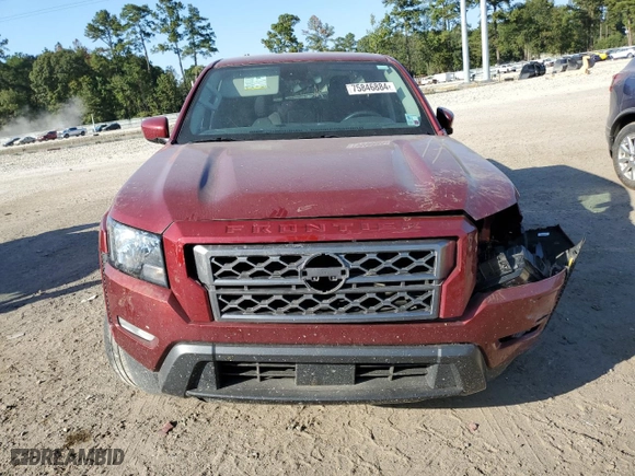 2023 Nissan Frontier SV with VIN 1N6ED1EJ9PN627646, listed as a Copart auction lot 75846884 with 58,597 mi miles and Salvage Title. Bid and sale history available at carsss.com. Image 5.