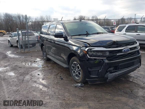 2024 Ford Expedition Max XLT with VIN 1FMJK1H80REA23644, listed as a IAAI auction lot 41113542 with 26,360 mi miles and . Bid and sale history available at DreamBid. Image 1.