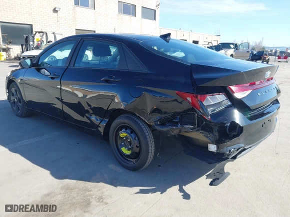 2023 Hyundai Elantra Preferred with VIN KMHLM4AG4PU577942, listed as a IAAI auction lot 41522365 with 41,744 mi miles. Bid and sale history available at carsss.com. Image 3.