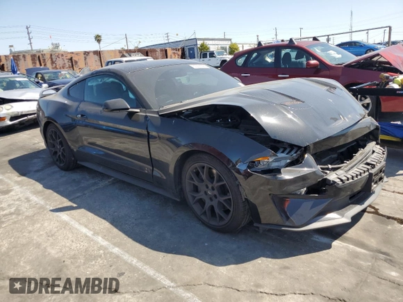 2019 Ford Mustang EcoBoost with VIN 1FA6P8TH7K5181406, listed as a Copart auction lot 52205595 with 58,591 mi miles and Salvage Title. Bid and sale history available at carsss.com. Image 4.