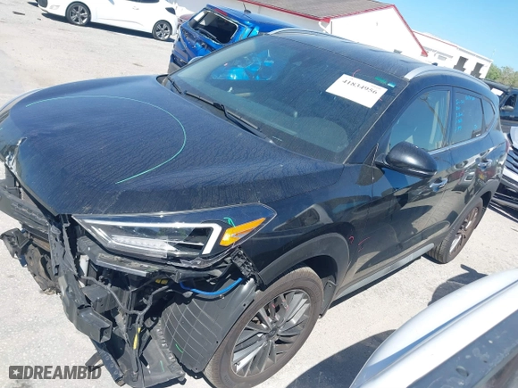 2021 Hyundai Tucson Limited with VIN KM8J33AL9MU305948, listed as a IAAI auction lot 41834956 with 100,098 mi miles. Bid and sale history available at carsss.com. Image 18.