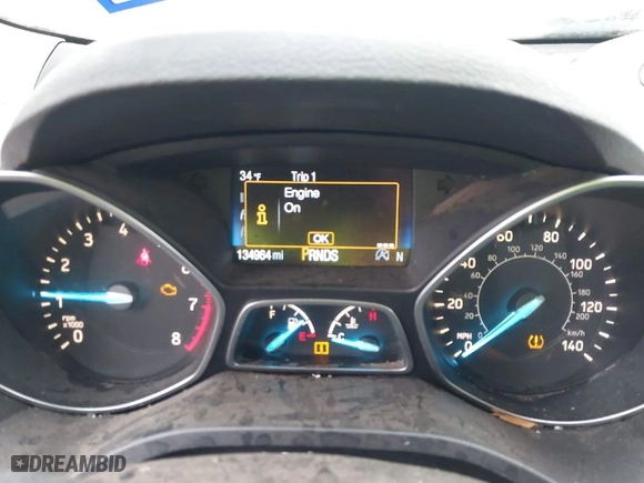 2017 Ford Escape SE with VIN 1FMCU0G91HUB79767, listed as a IAAI auction lot 41562530 with 134,964 mi miles. Bid and sale history available at carsss.com. Image 7.