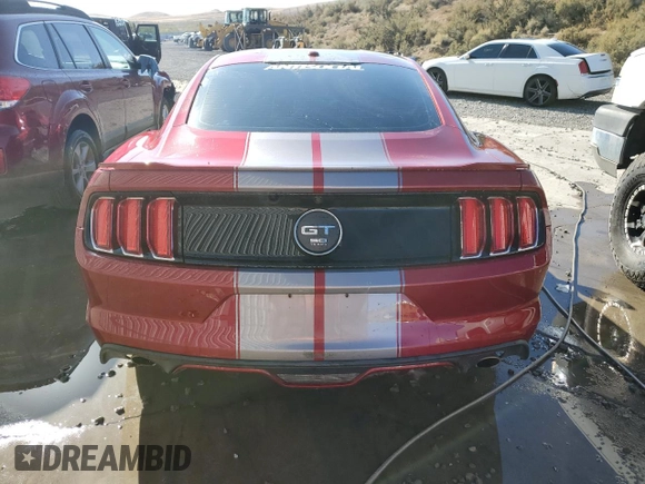 2015 Ford Mustang GT with VIN 1FA6P8CF8F5338719, listed as a Copart auction lot 74384314 with 43,870 mi miles and Salvage Title. Bid and sale history available at DreamBid. Image 6.