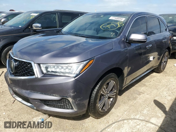 2017 Acura MDX with VIN 5J8YD4H33HL003239, listed as a Copart auction lot 77149094 with 0 mi miles and Salvage Title. Bid and sale history available at carsss.com. Image 1.