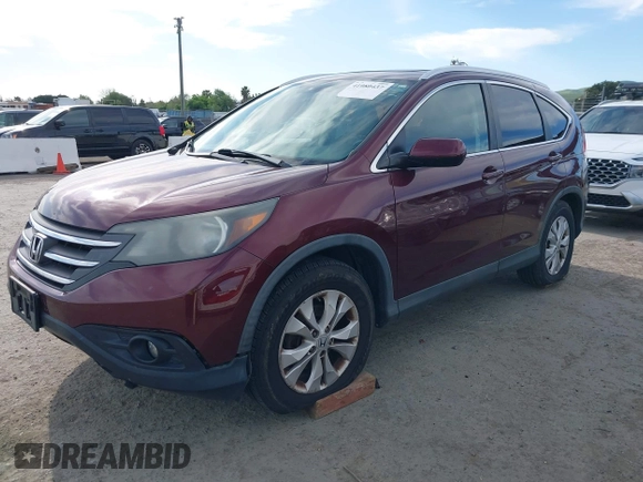 2012 Honda CR-V EX-L with VIN 5J6RM3H78CL014515, listed as a IAAI auction lot 41980437 with 209,421 mi miles. Bid and sale history available at carsss.com. Image 17.