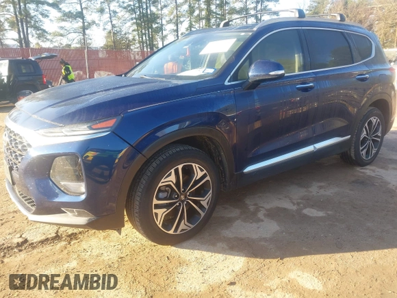 2019 Hyundai Santa Fe Ultimate with VIN 5NMS53AA5KH093555, listed as a IAAI auction lot 41665711 with 72,598 mi miles. Bid and sale history available at carsss.com. Image 17.