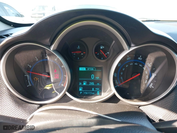 2015 Chevrolet Cruze LT with VIN 1G1PC5SB1F7149754, listed as a IAAI auction lot 42009935 with 156,173 mi miles. Bid and sale history available at carsss.com. Image 7.