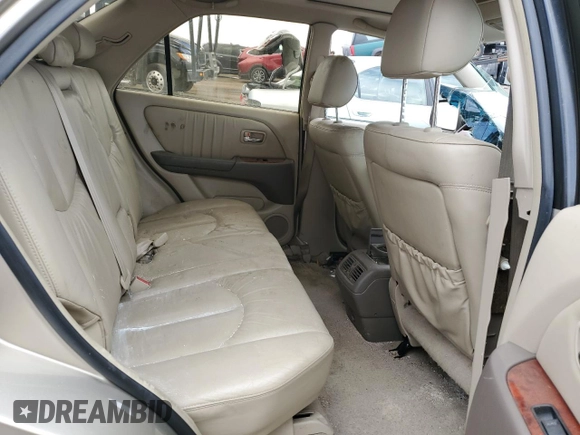 2003 Lexus RX 300 z VIN JTJHF10U030310130, wystawiony jako Copart lot #51695265 z przebiegiem 126 339 mil mil oraz Szkoda całkowita • Salvage title. Historia ofert i sprzedaży dostępna na DreamBid. Obrazek 11.