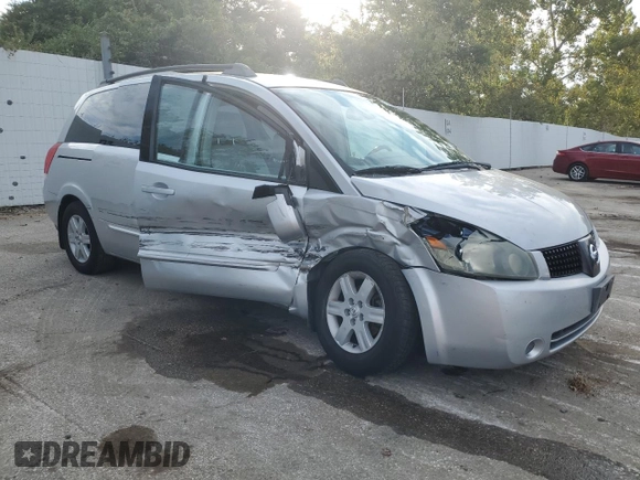 2004 Nissan Quest SE with VIN 5N1BV28U04N337785, listed as a Copart auction lot 71444524 with 0 mi miles and Salvage Title. Bid and sale history available at carsss.com. Image 4.