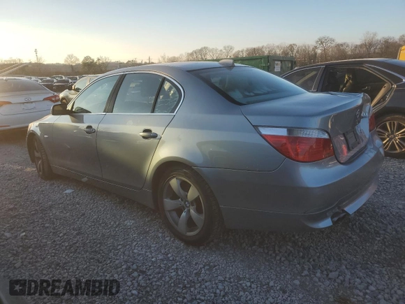 2005 BMW 5 Series 530i with VIN WBANA73555CR58587, listed as a Copart auction lot 85678444 with 166,768 mi miles and Salvage Title. Bid and sale history available at DreamBid. Image 2.