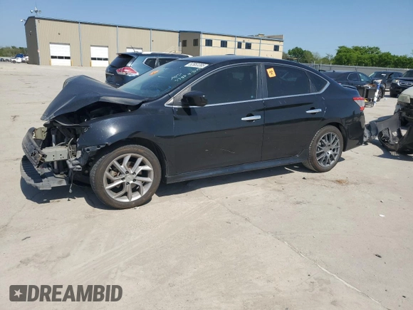 2013 Nissan Sentra SV with VIN 3N1AB7AP9DL753346, listed as a Copart auction lot 52653395 with 198,824 mi miles and Salvage Title. Bid and sale history available at carsss.com. Image 1.