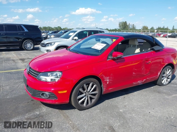 2013 Volkswagen Eos Komfort with VIN WVWBW8AH9DV008763, listed as a IAAI auction lot 41893700 with 53,766 mi miles and . Bid and sale history available at DreamBid. Image 18.