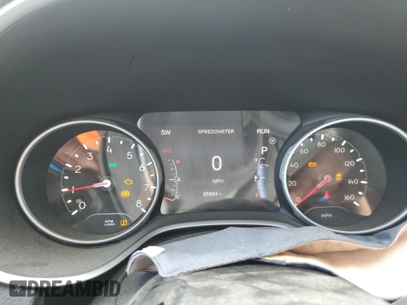 2017 Jeep Compass Latitude с VIN 3C4NJDBB8HT603012, выставлен на аукционе Copart как лот 59435415 с пробегом 95 984 миль миль и Списание • Salvage title. История ставок и продаж доступна на DreamBid. Изображение 9.