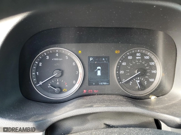 2017 Hyundai Tucson SE Plus with VIN KM8J33A4XHU270240, listed as a Copart auction lot 46735805 with 116,780 mi miles and Salvage Title. Bid and sale history available at carsss.com. Image 9.