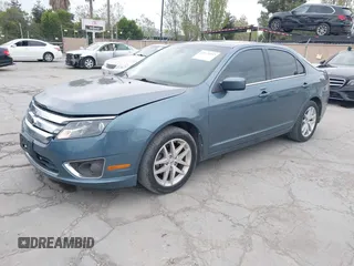 2012 Ford Fusion SEL with VIN 3FAHP0JG5CR409020, listed as a IAAI auction lot 42074553 with 90,962 mi miles. Bid and sale history available at carsss.com. Image 2.